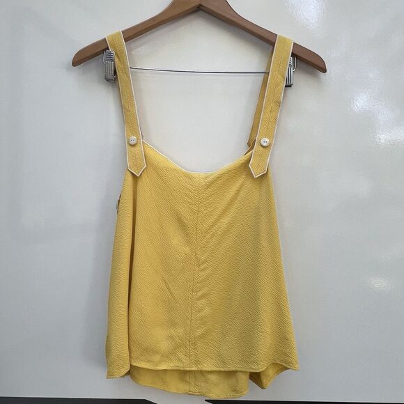 Rag & Bone Tia Sleeveless Button Trimmed Tank Camisole Top - Picture 6 of 9